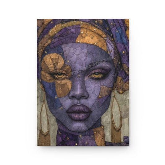 Empowerment and Afrocentric Hardcover Journal Matte, Grace In Bloom Design, Notebook, Diary, Sketchbook, Gift for Writers, Stationery