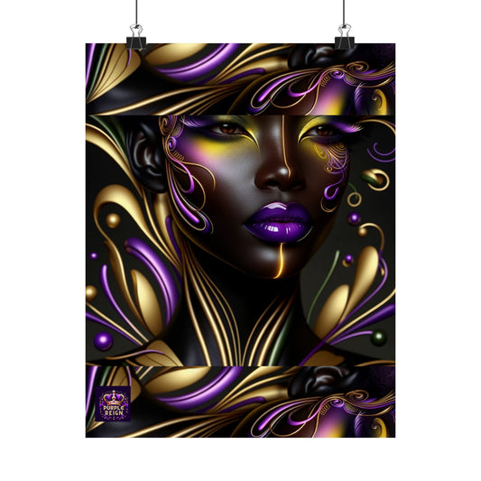 Purrple Reign Matte Vertical Posters #PR7