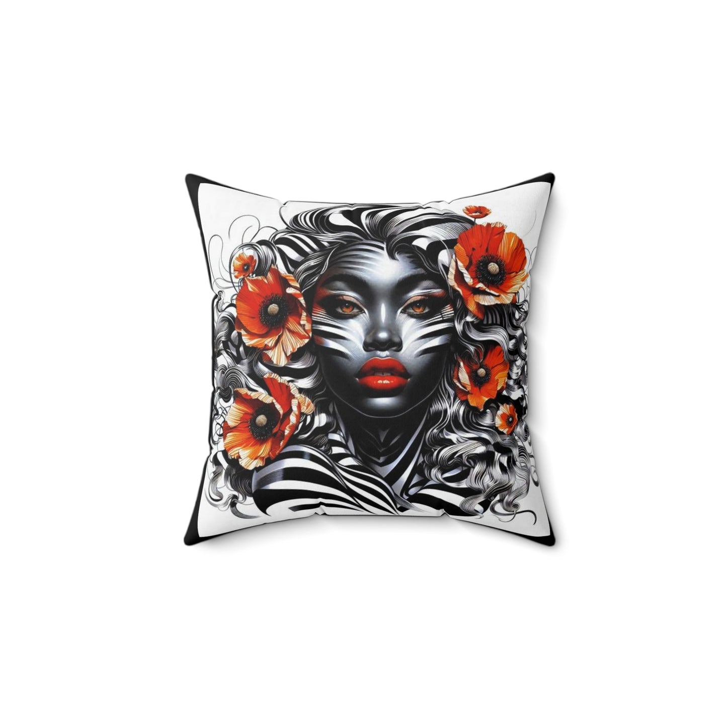 Zebra Fantasy Square Pillow #ZF23