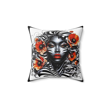 Zebra Fantasy Square Pillow #ZF23