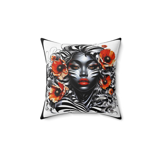 Zebra Fantasy Square Pillow #ZF23