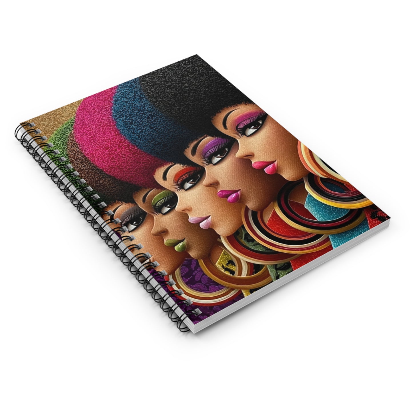 Vibrant Afro-Chic Spiral Notebook, Colorful Notebook for Writers, Gift for [...]