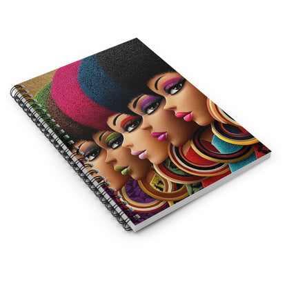 Vibrant Afro-Chic Spiral Notebook, Colorful Notebook for Writers, Gift for [...]