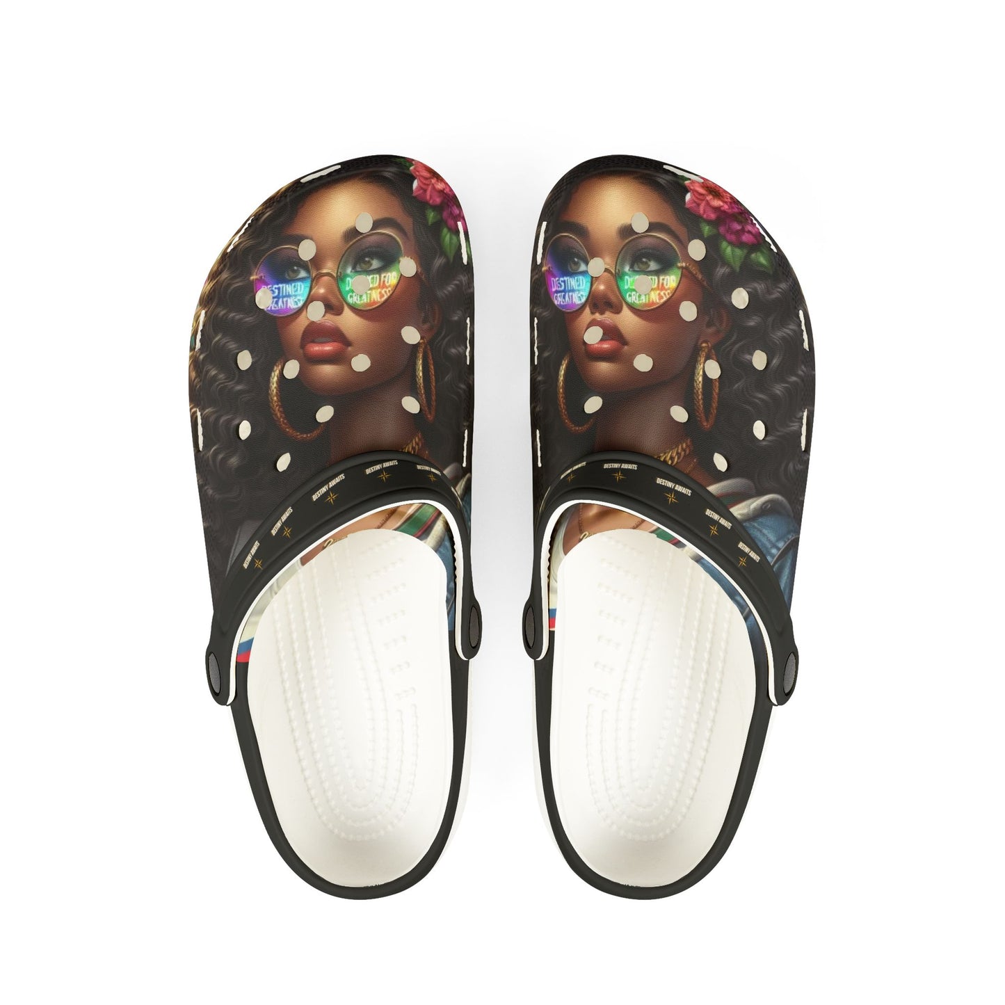 Destined For Greatness EVA Foam Rubber Shoes (AOP) #33U