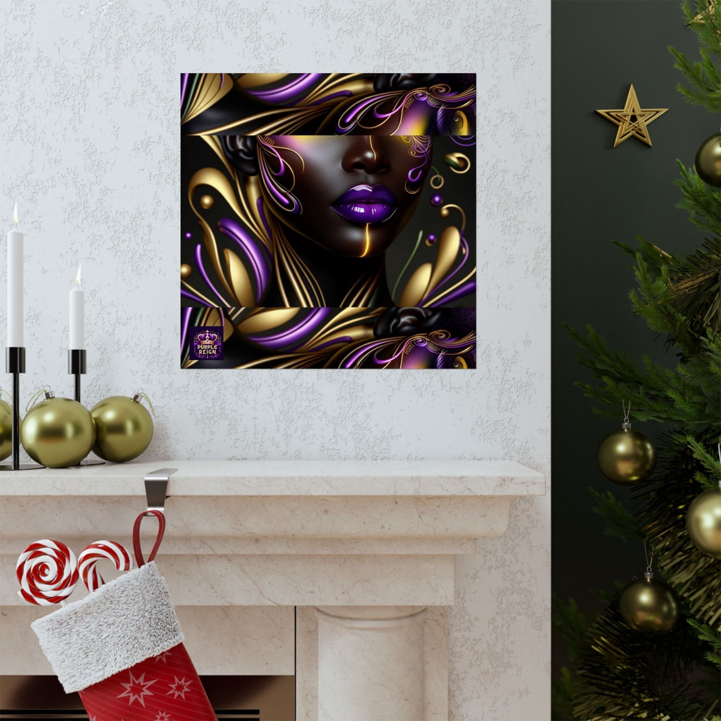 Purrple Reign Matte Vertical Posters #PR7