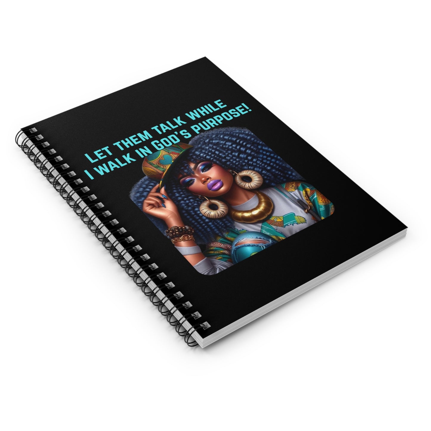 Faithful Purpose Spiral Notebook, Religious Gift Journal for Believers, Let Them