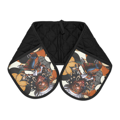 Ankara Print Oven Mitts, African Kitchen Decor, Afrocentric Cooking Accessory, Tribal Oven Gloves, Ethnic Cooking Gift