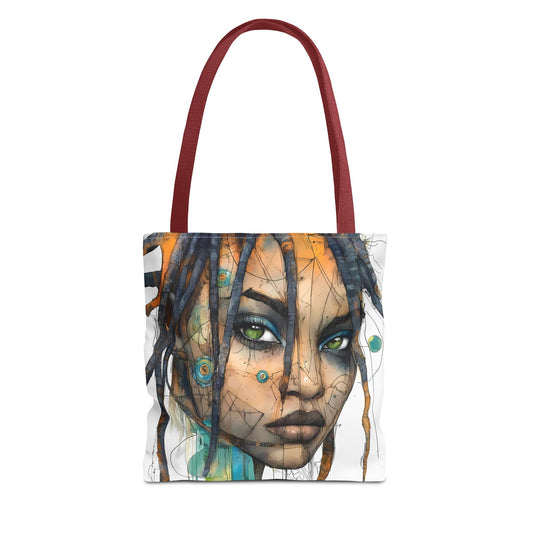 Artistic Abstract Face Tote Bag, Trendy Canvas Bag, Unique Gift for Art Lovers, Fashionable Beach Bag, Stylish Shopping Bag, Cool