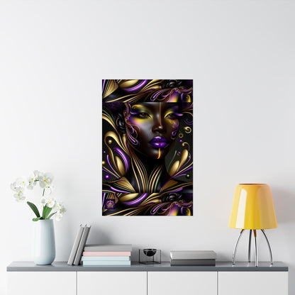Purrple Reign Matte Vertical Posters #PR7