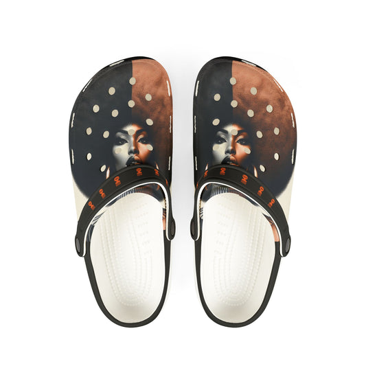 Afro Power EVA Foam Rubber Shoes (AOP) #AP13
