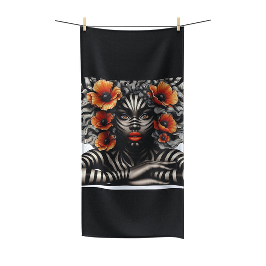 Zebra Fantasy Polycotton Towel #ZF31