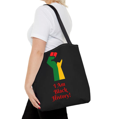 Empowering Black History Tote Bag - "I Am Black History!"