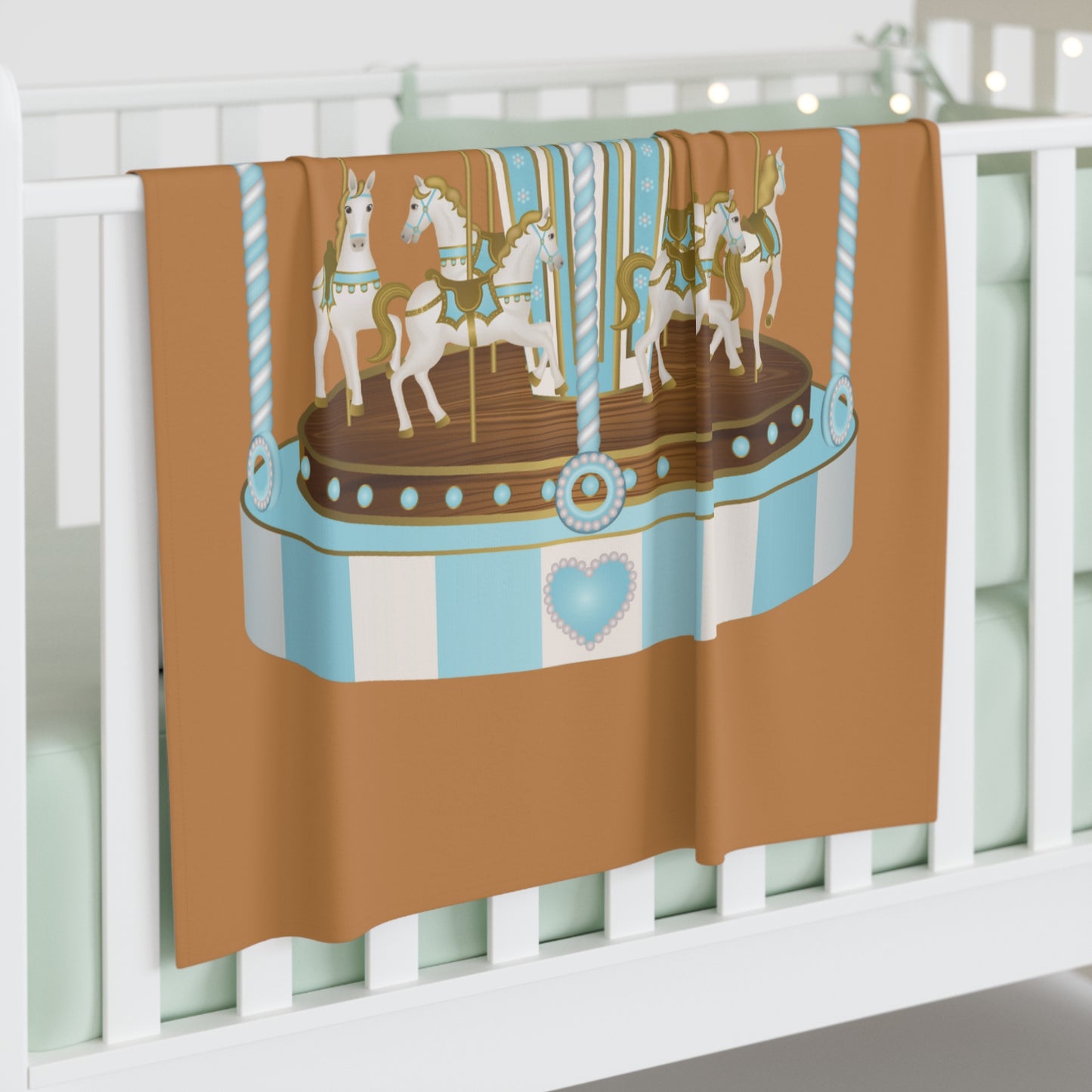 Merry Go Around Baby Swaddle Blanket #MGA1