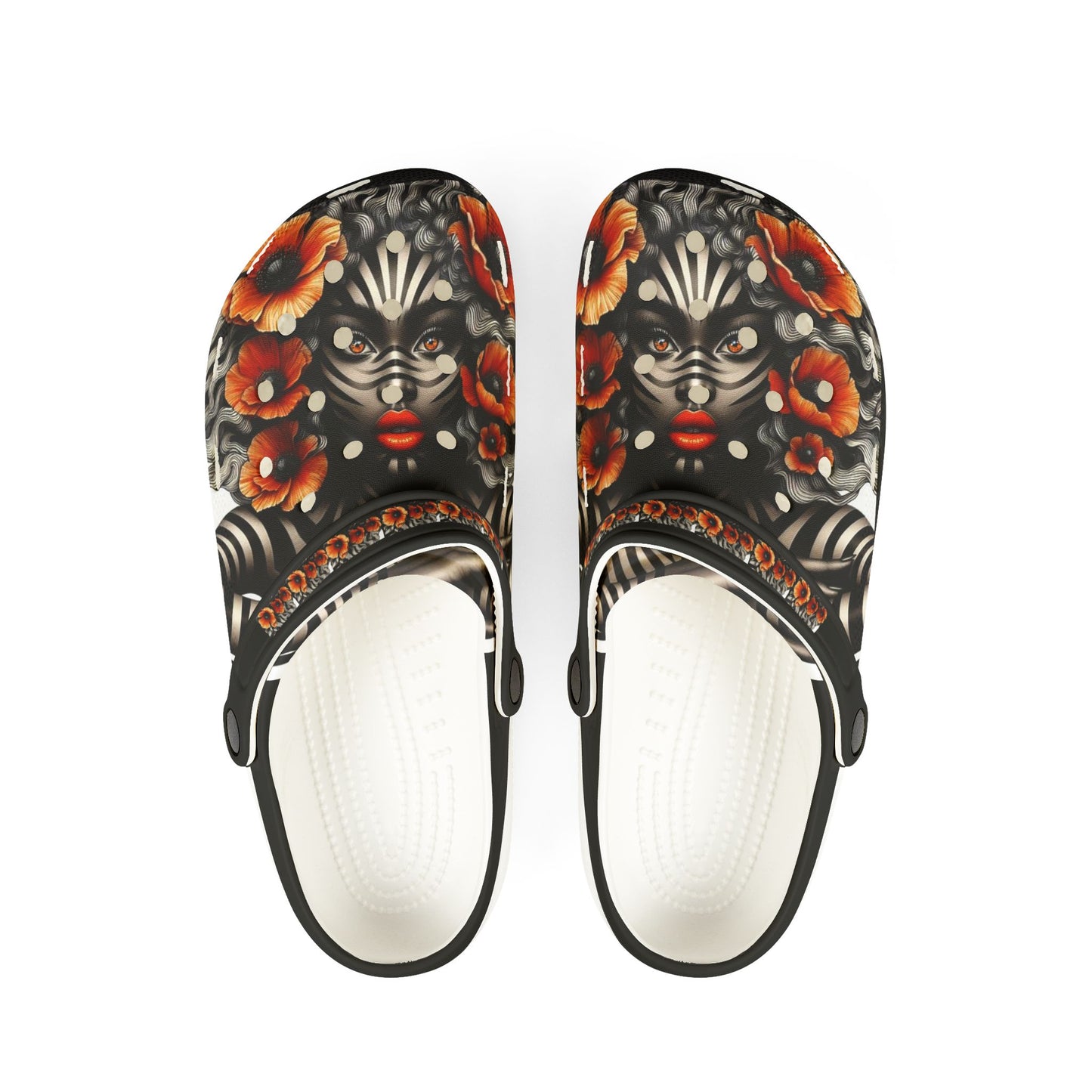 Zebra Fantasy EVA Foam Rubber Shoes (AOP) #ZF9