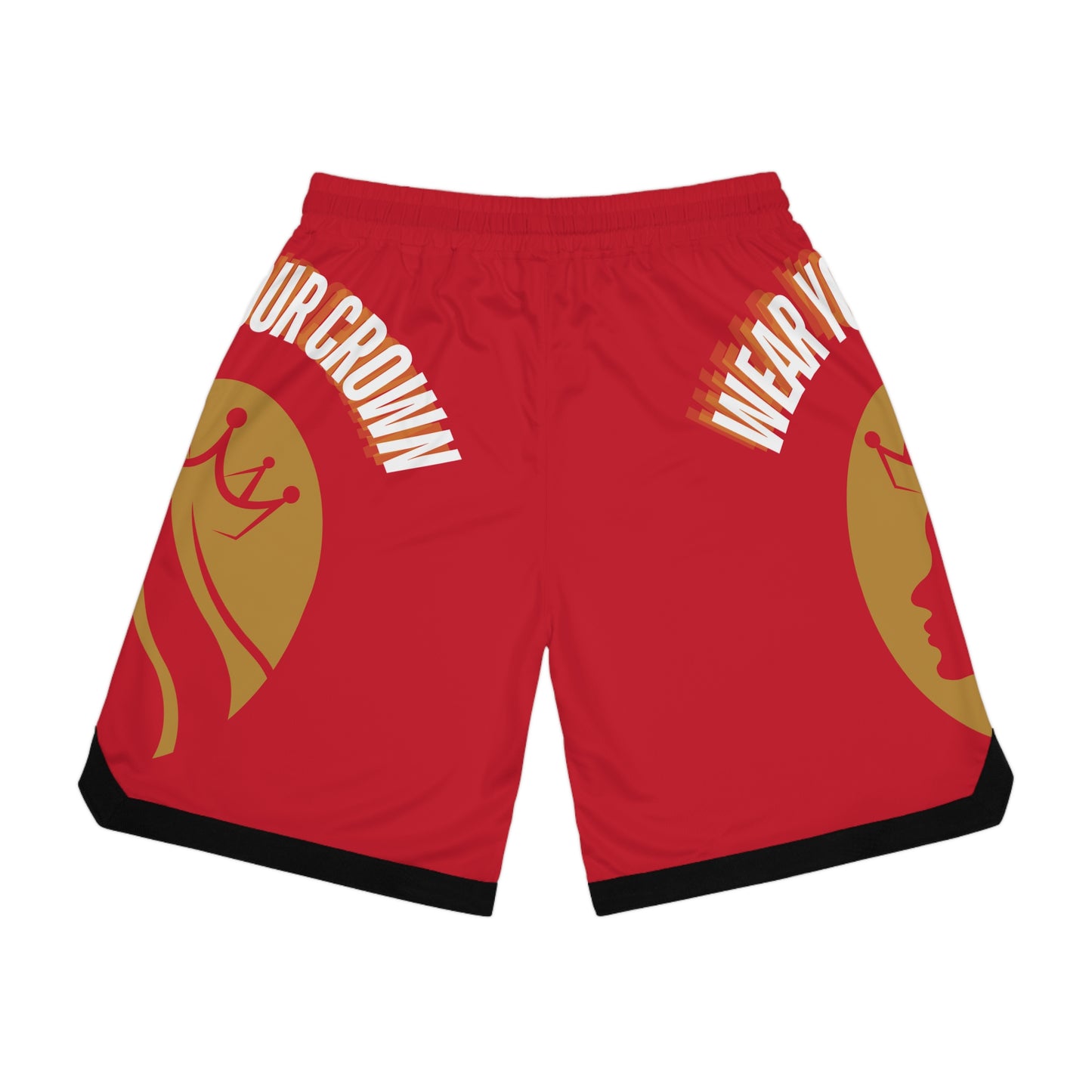 Wear Your Crown Basketball Rib Shorts (AOP) #23