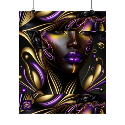Purrple Reign Matte Vertical Posters #PR7
