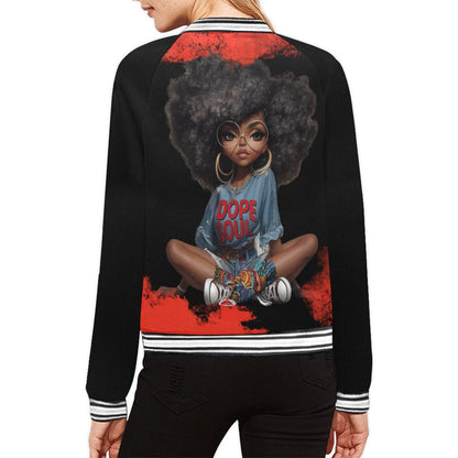 Dope Soul All Over Print Bomber Jacket for Women (Model H21) All Over Print Bomber Jacket for Women (Model H21)