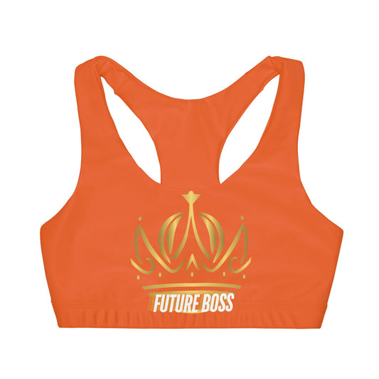 Future Boss Girls' Double Lined Seamless Sports Bra (AOP) #27