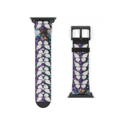 Colorful Butterfly Beauty Watch Band, Adjustable Smartwatch Strap, Floral Pattern, Unique Gift, Spring Fashion Must-Have #BB1