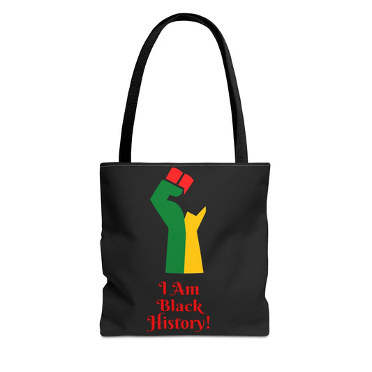 Empowering Black History Tote Bag - "I Am Black History!"