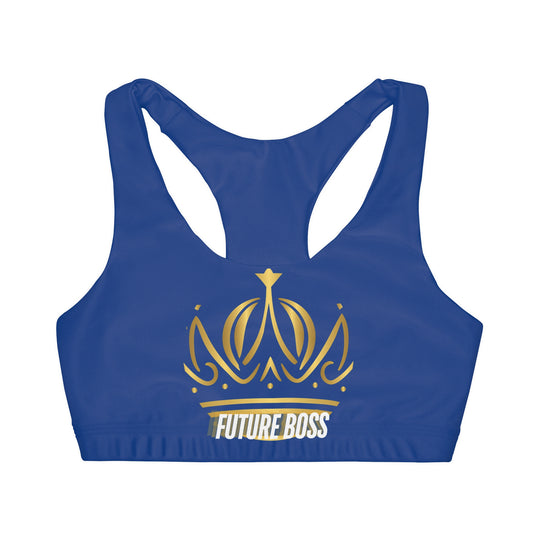 Future Boss Girls' Double Lined Seamless Sports Bra (AOP) #27