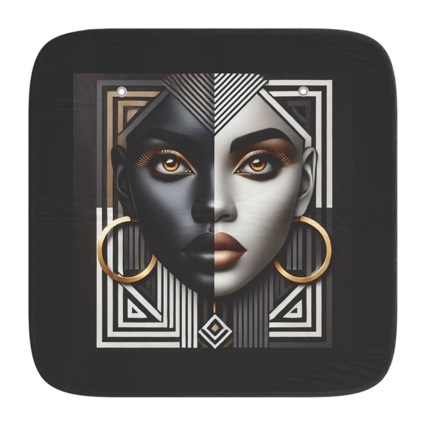 Abstract Beauty Copy of Harlem in the Night Car Sun Shades #AB1