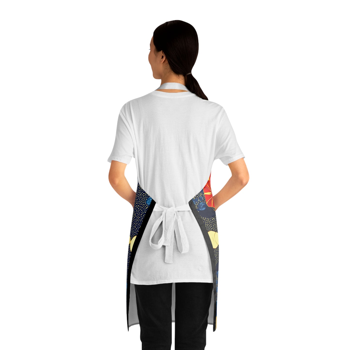 Afrocentric Apron - Bold Graphic Kitchen Cooking Wear, African Inspired Chef Apron, Ethnic Cooking Apron, Black History Month Gift, Cultural