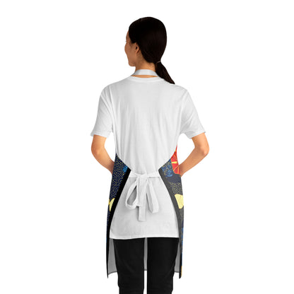 Afrocentric Apron - Bold Graphic Kitchen Cooking Wear, African Inspired Chef Apron, Ethnic Cooking Apron, Black History Month Gift, Cultural