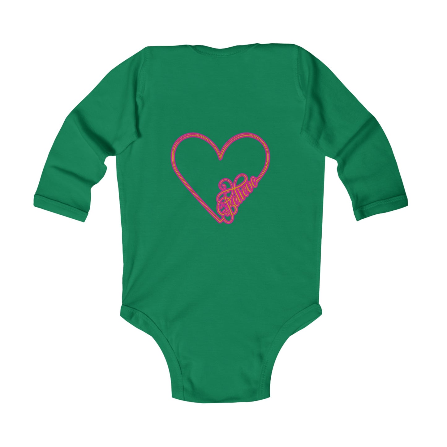 Believe Infant Long Sleeve Bodysuit #51IU