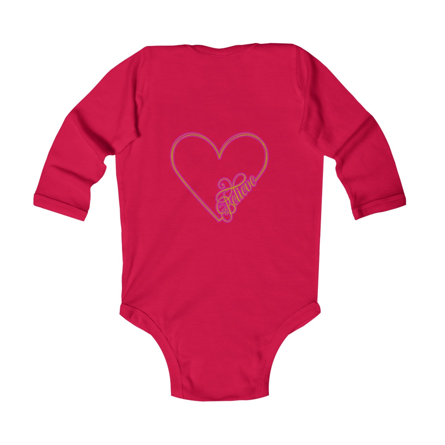Believe Infant Long Sleeve Bodysuit #51IU