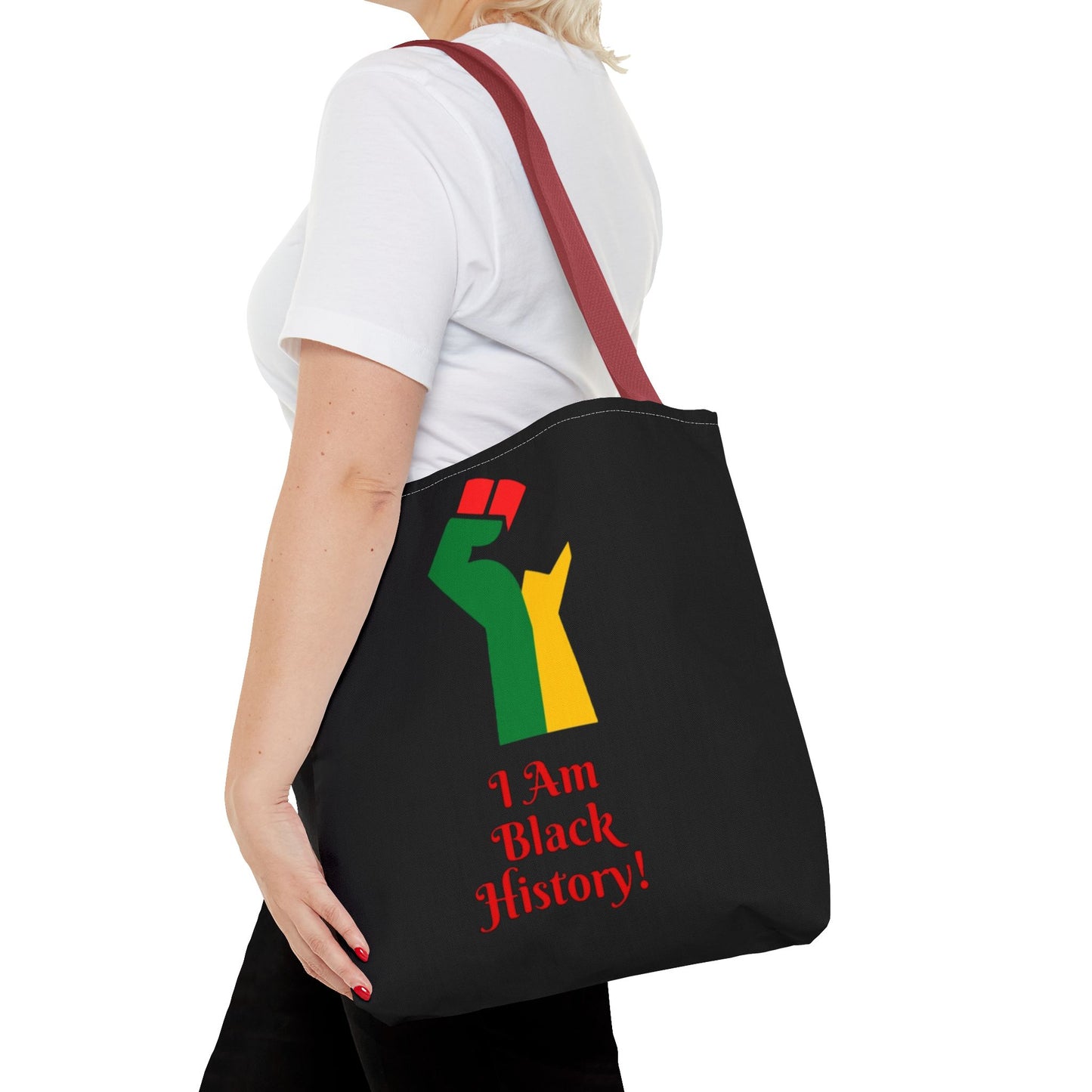 Empowering Black History Tote Bag - "I Am Black History!"