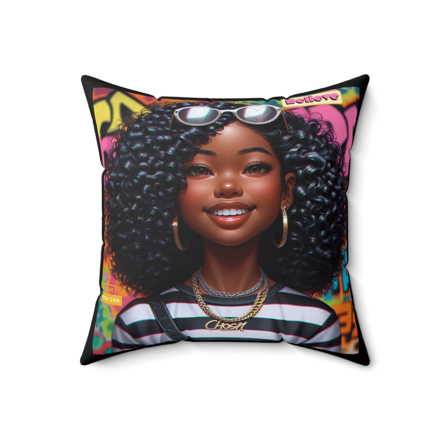 Believe Square Pillow #51