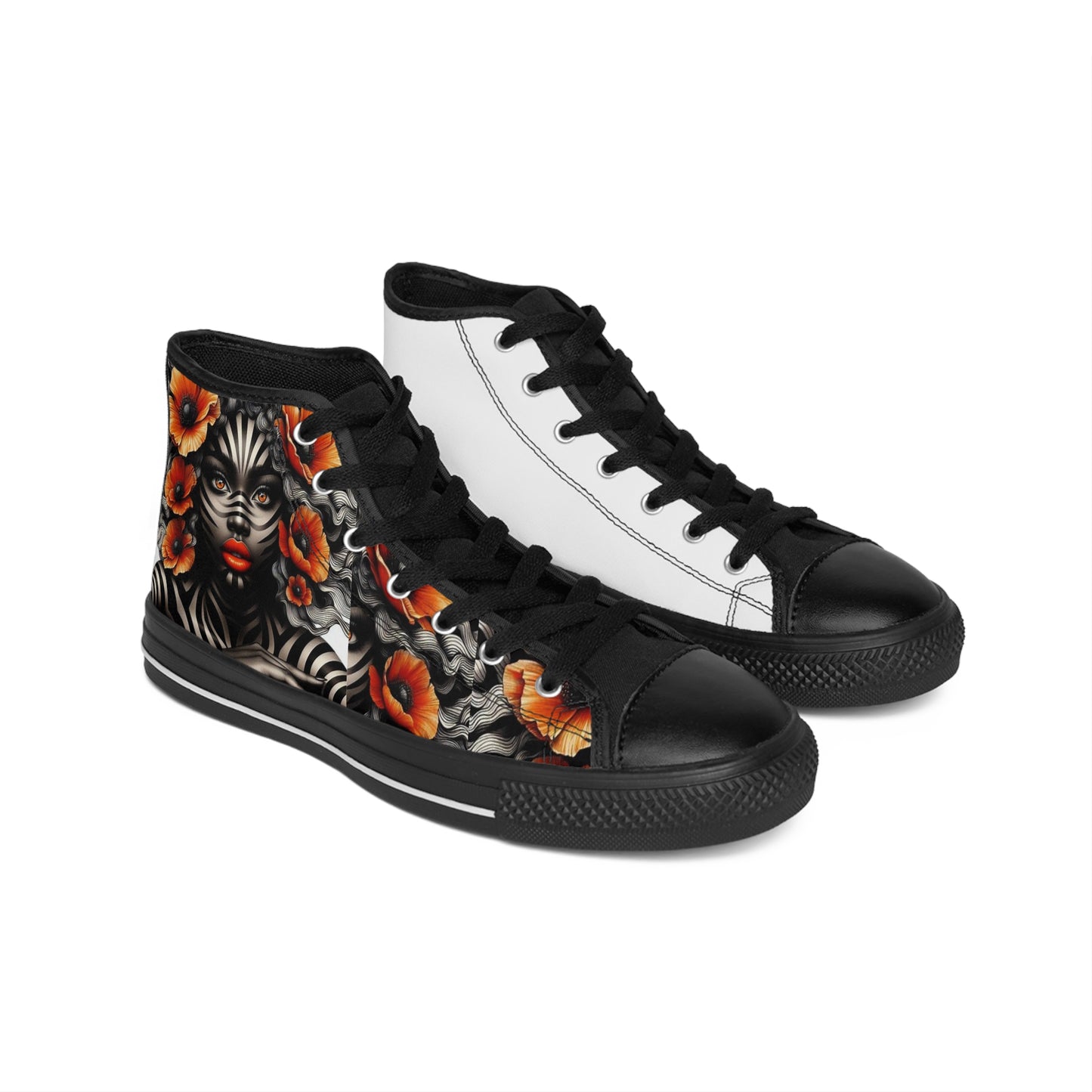 Zebra Fantasy Women's Classic Sneakers #ZF15