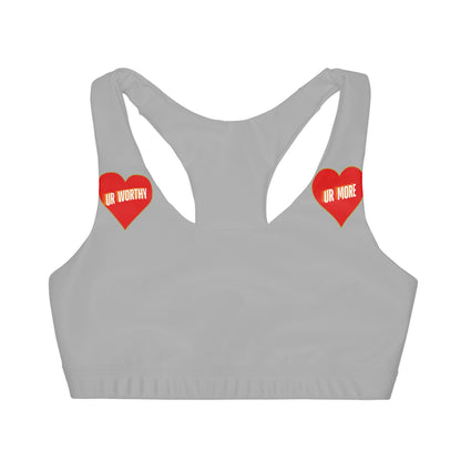 UR Worthy-UR More Girls' Double Lined Seamless Sports Bra (AOP) #15