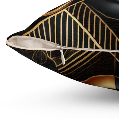 Amber Radiance Spun Polyester Square Pillow #AR1