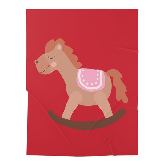 Rocking Horse Baby Swaddle Blanket #RH1