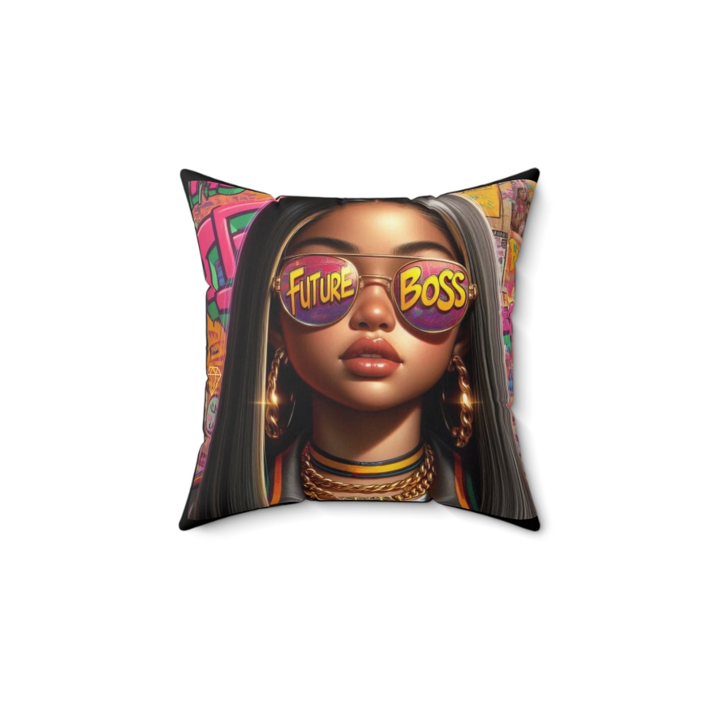 Future Boss Square Pillow #27