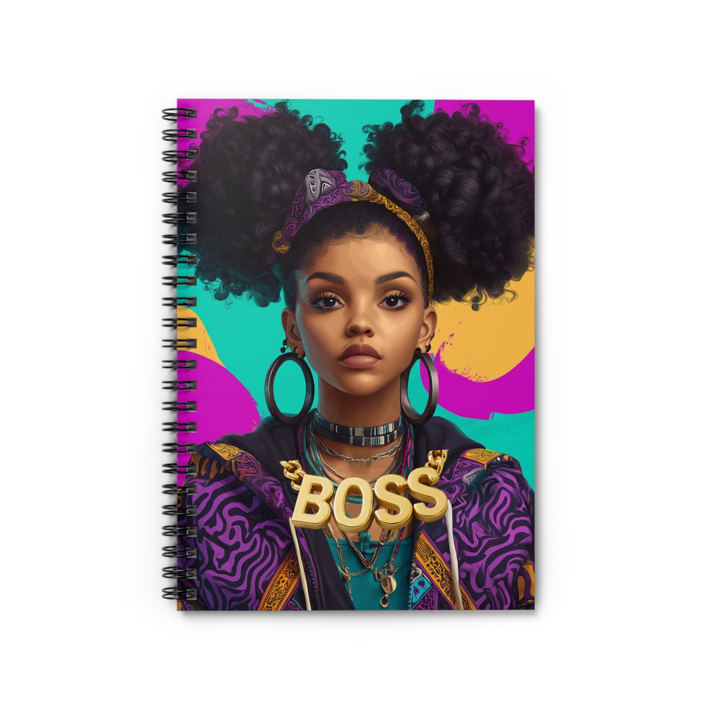 Boss Empowerment Spiral Notebook, Motivational Self-Love Journal, Ruled Line