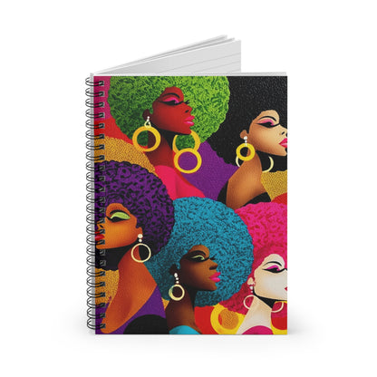 Vibrant Afro-Chic Spiral Notebook, Colorful Notebook for Writers, Gift for [...]