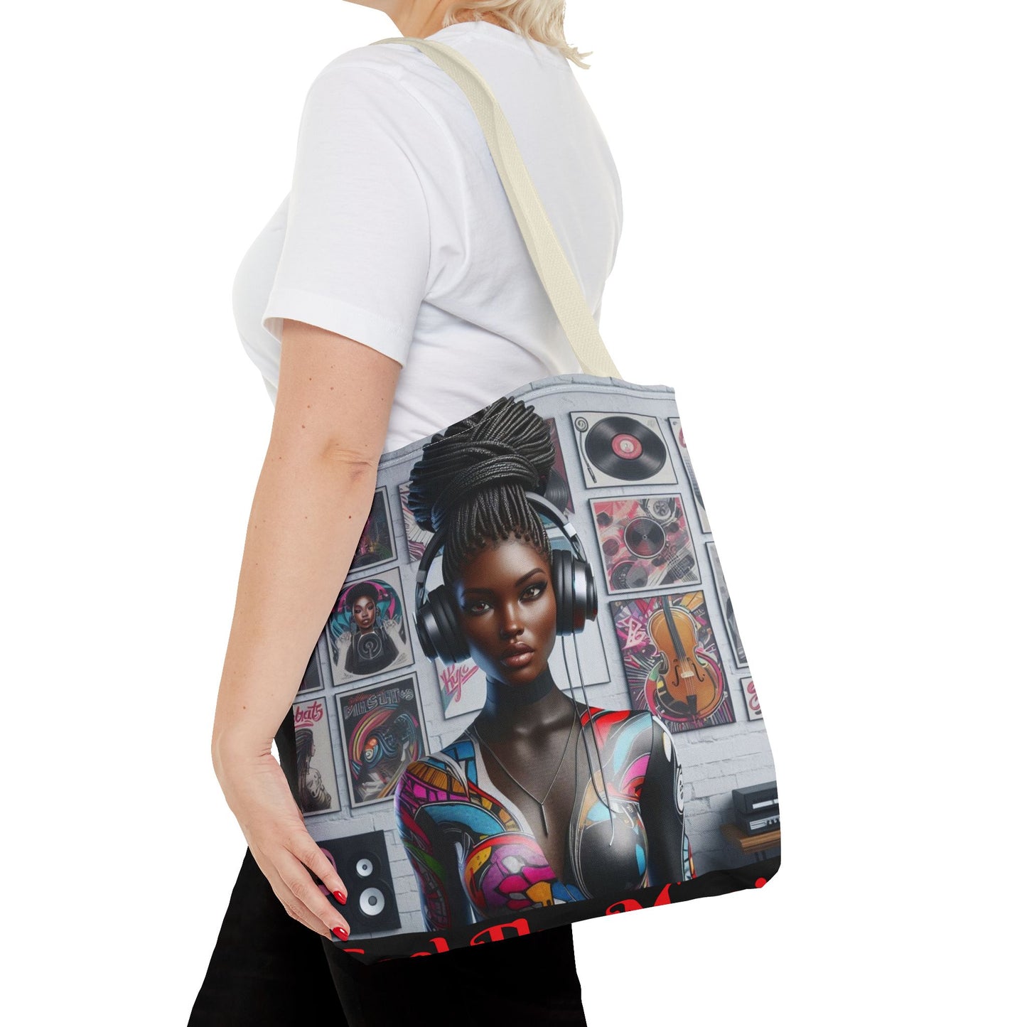 Feel The Music Tote Bag (AOP) #FM20