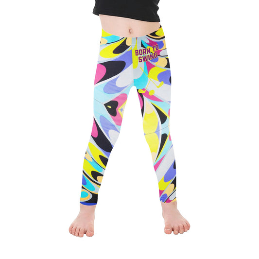 All-Over Print Girls  Born to Swing Leggings (Model L06)