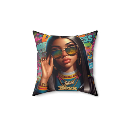 Future Boss Square Pillow #25