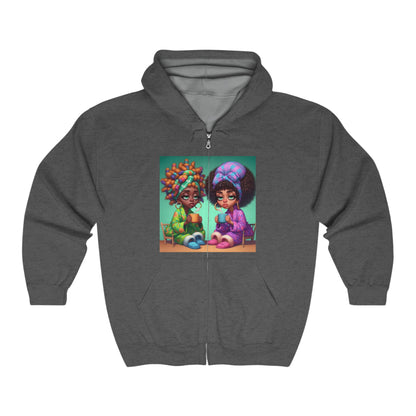 Monday Vibes Unisex Heavy Blend™ Full Zip Hooded Sweatshirt #MV4