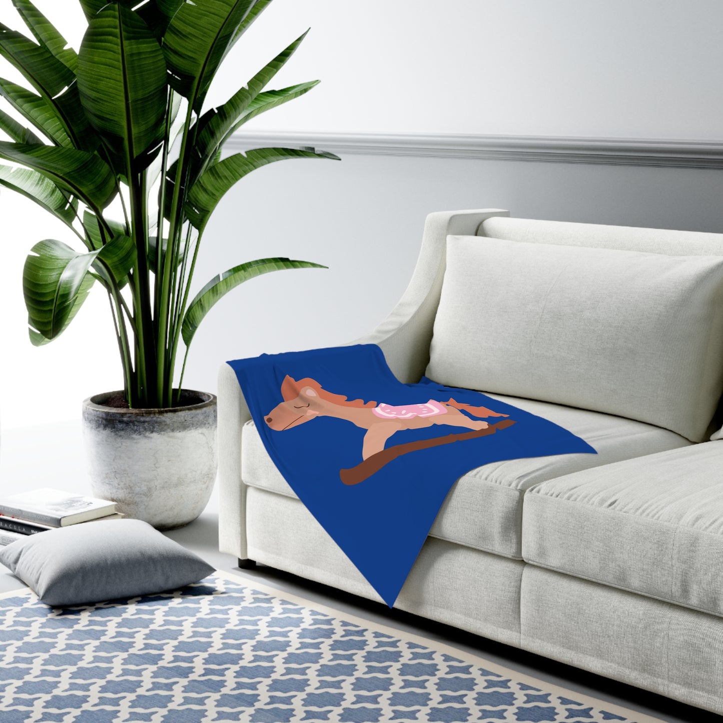 Rocking Horse Baby Swaddle Blanket #RH1