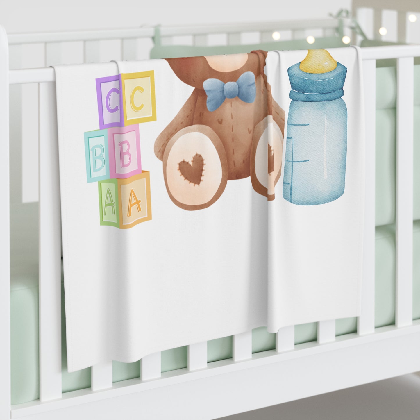 Teddy Bear Baby Swaddle Blanket #TB1