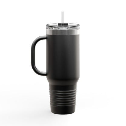 Afrocentric Tumbler Mug, Black Woman Afro Sunglasses Drinkware, Travel Coffee
