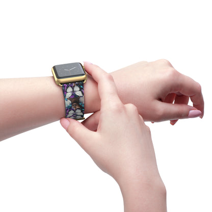 Colorful Butterfly Beauty Watch Band, Adjustable Smartwatch Strap, Floral Pattern, Unique Gift, Spring Fashion Must-Have #BB1