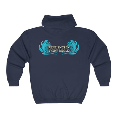Life is Wavy Unisex Heavy Blend™ Full Zip Hooded Sweatshirt #LW3