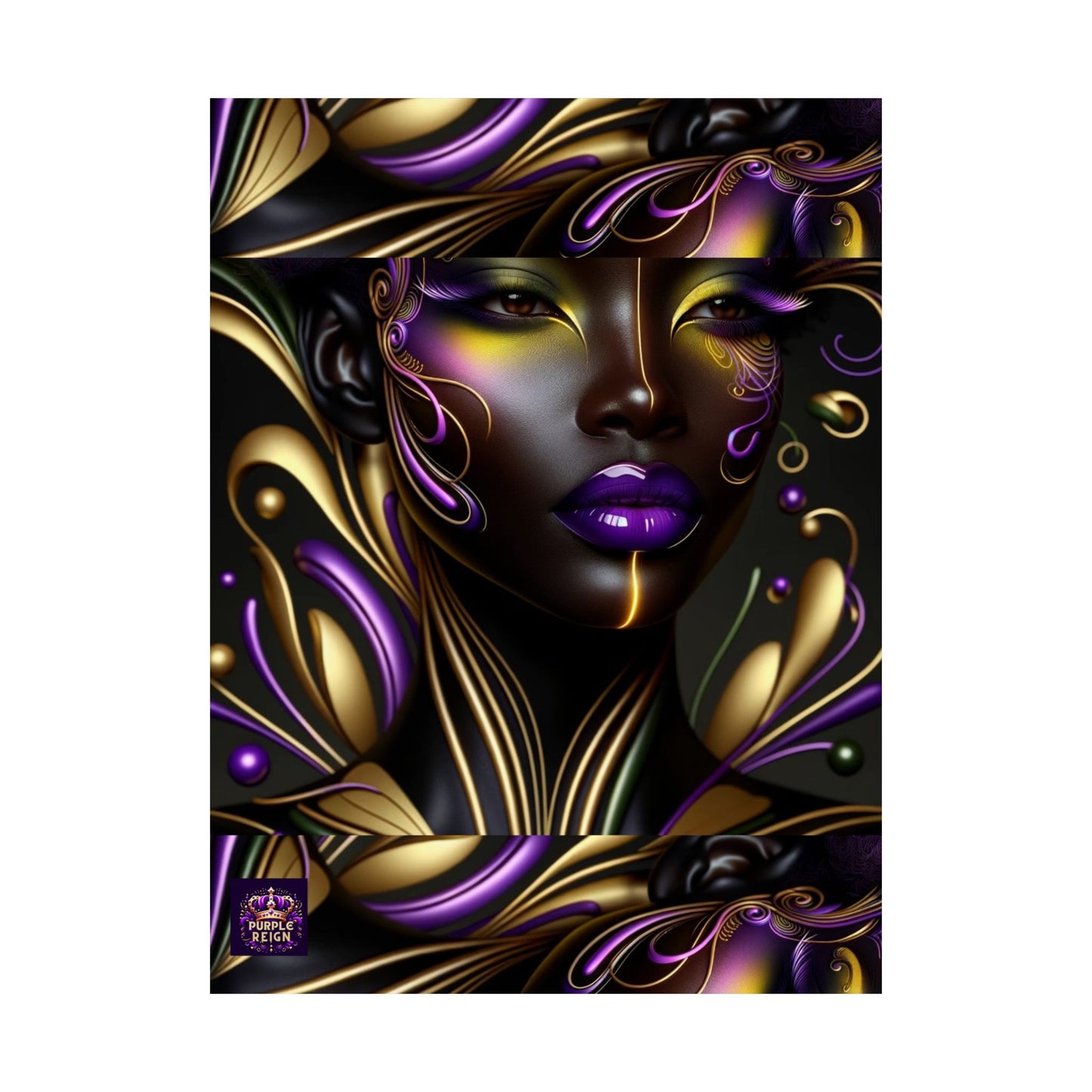 Purrple Reign Matte Vertical Posters #PR7