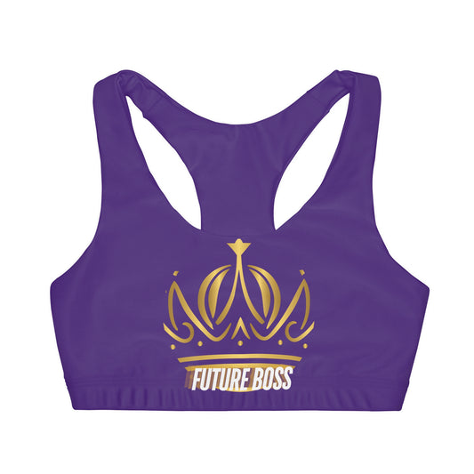 Future Boss Girls' Double Lined Seamless Sports Bra (AOP) #27
